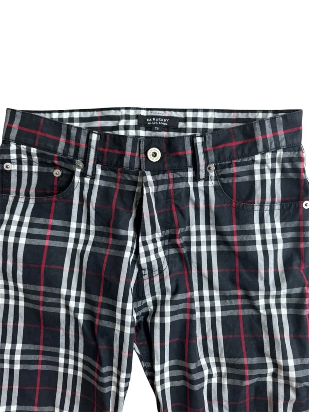 Burberry Men’s VTG Black Label Trousers Slacks Pants Nova Check Sz 28x32